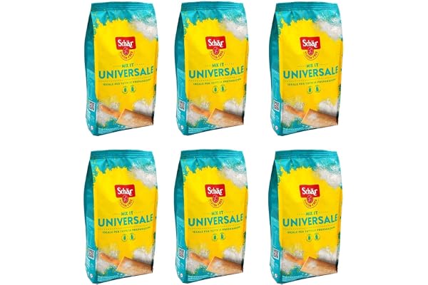 6 x Schär Mix Universell Miscela di fraine Handyman i köket mjöl mix för människor Intoleranta mot gluten blandning av glutenfria mjöl 1 kg