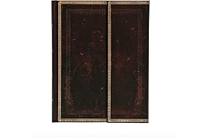 PAPERBLANKS Black Moroccan Ultra Lined Hardcover Journal (Wrap Closure)