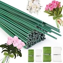 200 pezzi di filo per stelo floreale filo per fiori verde filo avvolto