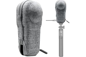 MotuTech Mini Schutzhülle für Insta360 One RS 1 Zoll Tasche wasserdicht Loch Zugänglichkeit für Laden und Ständer