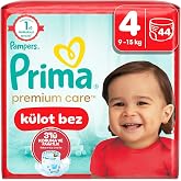 Prima Premium Care K&uuml;lot Bebek Bezi 4 Numara 44 Adet Maxi İkiz Paket