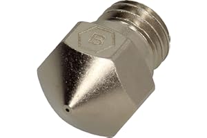 BROZZL High-End MK10 ugello Plated Copper 0,6 mm di diametro per Wanhao Duplicator, Flashforge Creator Pro, Qidi Tech I UVM.