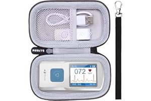 L LTGEM LTGEM EVA Hard Carrying Case for EMAY/CONTEC Handheld Portable EKG Monitor (EMG-10)