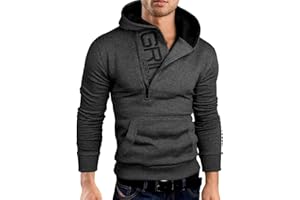 Grin&Bear Felpa con Cappuccio Uomo Slim Fit Sweatshirt GEC401