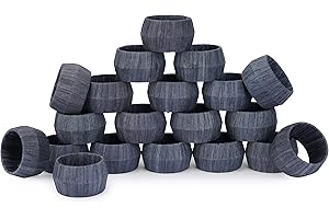 Ajuny Ręcznie wykonany rattanowy pierścień na serwetkę z rafii okrągły dekoracyjny 3,8 cm uchwyty na serwetki do dekoracji stołu jadalni ślub kolacja przyjęcie dekoracja stołu - zestaw 12 sztuk