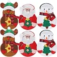OULII Weihnachts-Konfetti – Tannenbaum & Elch-Muster, Grün & Silber, Für Tischdeko & Party