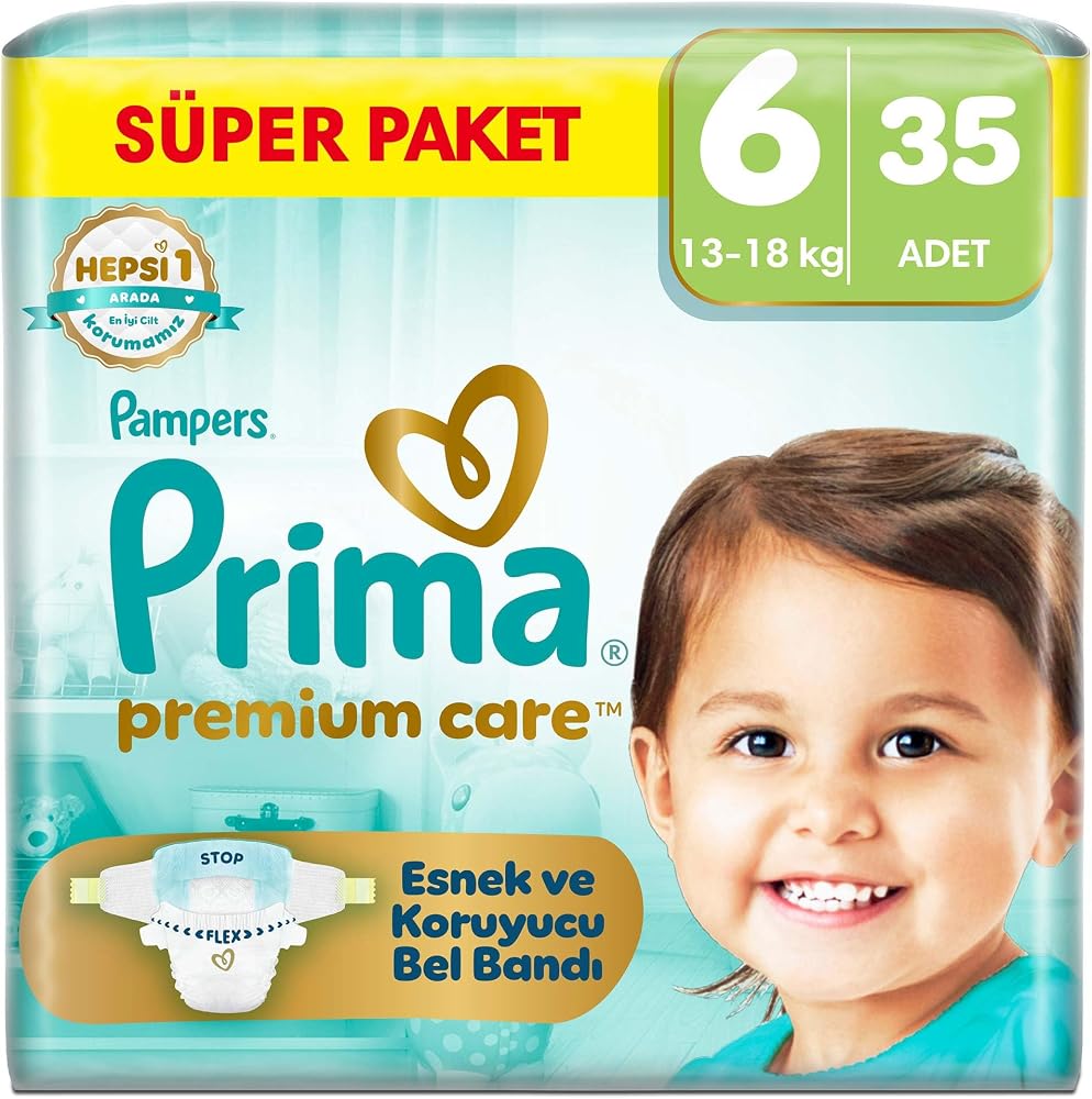 Prima Bebek Bezi Premium Care 6 Numara 35 Adet Ekonomik Paket