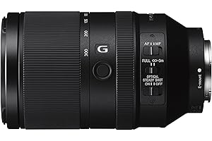 Sony SEL70300G.SYX - Objetivo Zoom telescópico (70-300mm, F4.5-5.6 G, OSS), Negro