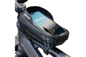 Byking Phone Holder, Waterproof Cycle Frame Bag, Top Tube Bike Accessory for Phones Up to 6.7", "Bicycle Frame Bag, MTB Accessory, Cycling Gift for Men