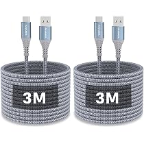 USB-C Auf USB-C Kabel 60W [2x 3m] – Schnellladung & Datenübertragung