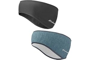 ‎LINLOOK Sport Stirnband für Damen und Herren - Frühling/Herbst/Winter/Ohrenwärmer Stirnbänder Ohrenschützer Warm Headband for Jogging, Laufen, Wandern, Fahrrad und Motorrad Fahren 2 Stück