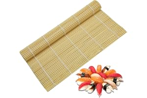 OBYJCA Sushi Mat, Sushi Rolling Mat, Traditional Roller Rolling for Maki Roll for Beginners and Experienced Users