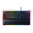 Razer Huntsman Elite (Purple Switch) - Gaming Tastatur mit opto-mechanischen Schaltern (Drehregler, beleuchteter Handballenab