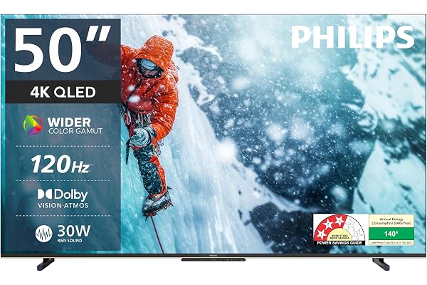Philips 127 cm (50 inches) 8100 Series 4K Ultra HD Smart QLED Google TV 50PQT8100/94