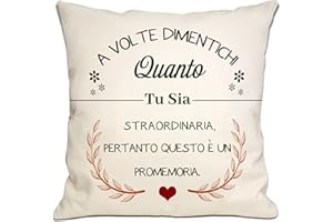 Bommex A volte dimentichi quanto tu sia Straordinaria Copri cuscino promemoria per le Donne Ragazze di ispirazione femminile Promemoria fantastico per il compleanno di Natale(A volte-1-lei)