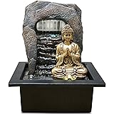 Zen&Light SC 1707 Buddha Zen Dao - Fontana, resina 21 x 17 x 25 cm, bronzo, 1 pz.