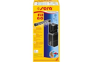 Sera Filtro interno per acquari Fil 60 06843, 380 l/h per acquari fino a 60 litri, con struttura modulare con filtro (con spugna e carbone attivo)