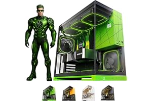 Geometric Future M5 Mid Tower ze szkła hartowanego, obudowa do gier E-ATX/ATX, stal 1,2 mm, typ C, panele beznarzędziowe, obsługa chłodnicy 420/360, wentylator ARGB PWM 140 m x 5 wstępnie