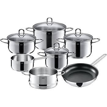 Silit Diamant Topfset, 4-teilig, mit Glasdeckel, Kochtopf