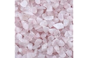 mookaitedecor 450 Gramm Natur mini Edelsteine Trommelsteine für Deko, Lade Steine Dekorative Steine für Gartendeko