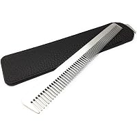 Swedish Crown Aluminium-Toupierkamm 21 Cm – Antistatisch, 1/1 Zahnung | Gold-grün | Professioneller Haarkamm