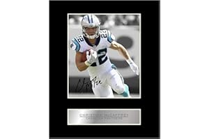 ICONIC PICS Signiertes Foto von Christian McCaffrey, Carolina Panthers #05, NFL, gedrucktes Autogramm, Geschenk