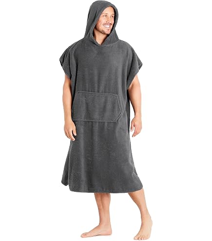 Osprey Poncho Asciugamano Unisex Con Cappuccio - Poncho Da Surf E Spiaggia, Accappatoio In Spugna 350g/m², Asciugatura Rapida, Si Ripiega In Sé, Taglia Unica
