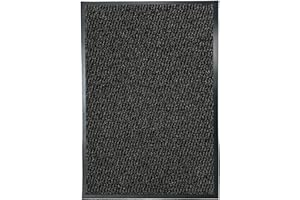 Suprano Door Mats Indoor 60cm x 120cm, Washable indoor Outdoor Rugs Matts, Heavy Duty Non-slip Entrance Mat, Super Absorbent Front Door Mat Kitchen Hallway Bath Barrier Rugs (Anthracite, 60 x 120 cm)