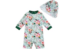 upandfast Baby Badeanzug mit Knöpfen UV Schutz Badebekleidung Für Baby Mädchen