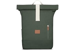 Johnny Urban Plecak podwijany dla kobiet i mężczyzn, Adam L, trwały plecak z bawełnianego płótna, plecak o pojemności 18-22 l, wodoodporny, kieszeń na laptopa 15,6