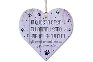 CARISPIBET Animali targa muro appendere cartello decorativi segno carino decorazione domestica soggiorno segni di cucina segni di casa 12 x 12 cm
