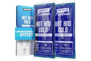 JAWAONLINE JAWA żelowe podkładki chłodzące 12 x 29 – kompresy chłodzące wielokrotnego użytku – opakowanie chłodzące z natychmiastowym efektem – elastyczny kompres na zimno – żel chłodzący premium – poduszka