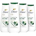 Dove Body Wash Invigorating With Aloe & Eucalyptus 4 Count For Dry Skin Refreshes and Invigorates Skin 20 oz
