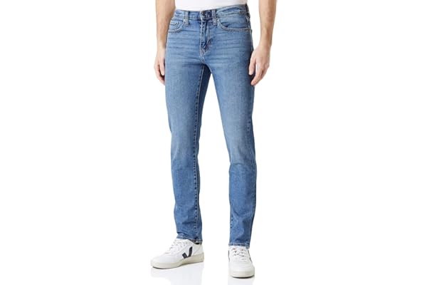 Amazon Essentials Vaqueros Elásticos de Corte Deportivo - colores interrumpidos Hombre