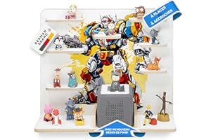 stadtecken étagère en Bois I Convient pour la Toniebox et Environ 50 Tonies I Rangement Parfait pour Tonie dans la Chambre des Enfants I À Monter ou à Suspendre I M. Chip, Grand