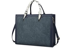 NUBILY Torebka damska, torba na zakupy, duża, czarna, skórzana, elegancka, duża, na laptopa, torba na ramię, torba na notebooka 15,6 cala