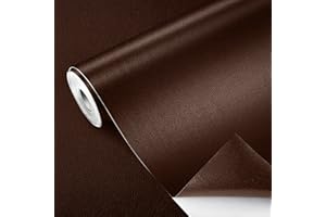 GELAISI Kit De Patch en Cuir 20 * 200cm,1 Rouleau Auto-Adhésif en Cuir PU Patch de Réparation Kit，Simili Cuir Autocollant，pour canapé, siège Auto, Meubles, Veste（Brun）