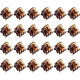 Rmeet Clip per Capelli Mini,24 Pack Piccoli Mollettoni Capelli Mollette en Plastica Mollettoni Orchidea Pinze per Artigli per