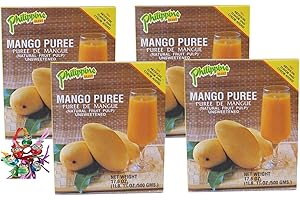 [ 4x 500g ] Philippine BRAND MangoPüree / Mango - Fruchtmark ungesüßt MANGO PUREE