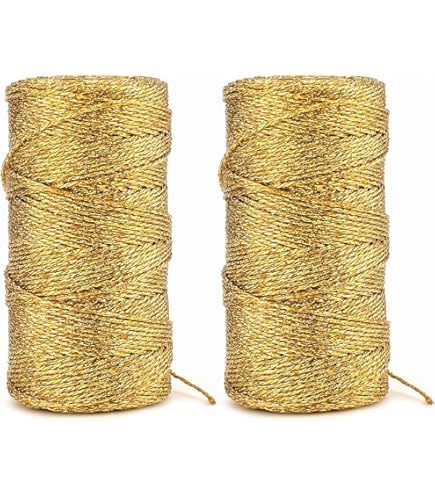 Gold Metallic Kordel 1.5mm 100m - Bastelschnur Für DIY & Geschenkverpackung
