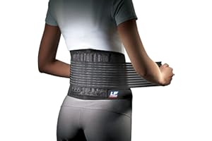 LP SUPPORT 919 Rückenbandage mit Stabilisierungsstäben - Rückenschutz - unisex, Größe:S/M, Farbe:schwarz