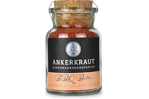 ‎ANKERKRAUT Ankerkraut BBQ Butter, Mischung würzender Zutaten für Butter, Brot, Grillen, Grill-Gewürz, 100 g im Korkenglas