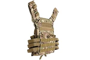 RimFly militare tattico Airsoft Gilet addestramento militare di caccia Camouflage Combat Army con 3 titolari di caricabatterie e regolabile Paintball Multicam Set di attrezzature