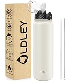 BOTTLE BOTTLE Bouteille d'eau en acier inoxydable de 1 litre avec paille – Bouteille isotherme anti