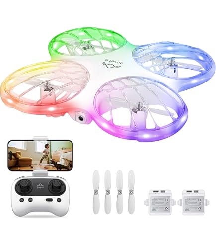 Loolinn | Drone met Camera 4K voor Kinderen als Cadeau - Onder 250 gram, 50 Minuten Vliegtijd, Twee batterijen, 4K Foto's, 2K Video's, GPS Intelligente Terugkeer, C0 - GPS Drone