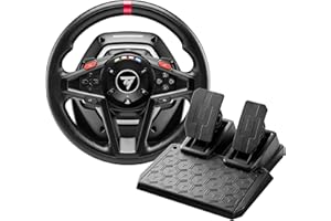 Thrustmaster T128 - High-Performance Racing Wheel and Pedal Set with Force Feedback for PC, PS4, and PS5, PS5 Pro