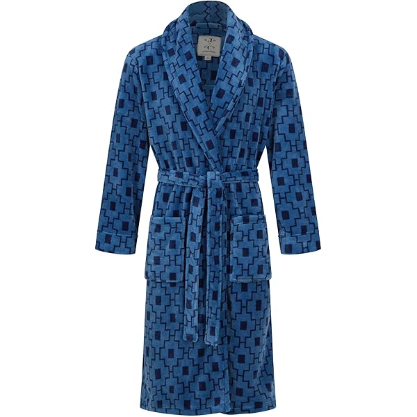 Badjas van fleece in beige of zandkleur van Iora