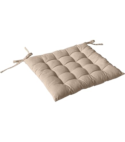 Galette et housse de chaise Atmosphera galette de chaise 5 boutons