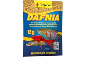TROPICAL DAFNIA Natural 12g - Pulgas de Agua secadas para Peces Ornamentales