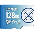 Lexar Fly 128GB Micro SD Card, microSDXC UHS-I Flash Memory Card, Up to 160MB/s Read, U3, Class 10, V30, A2, High-Speed TF Card for DJI Drone and Action Camera (LMSFLYX128G-BNNAA)